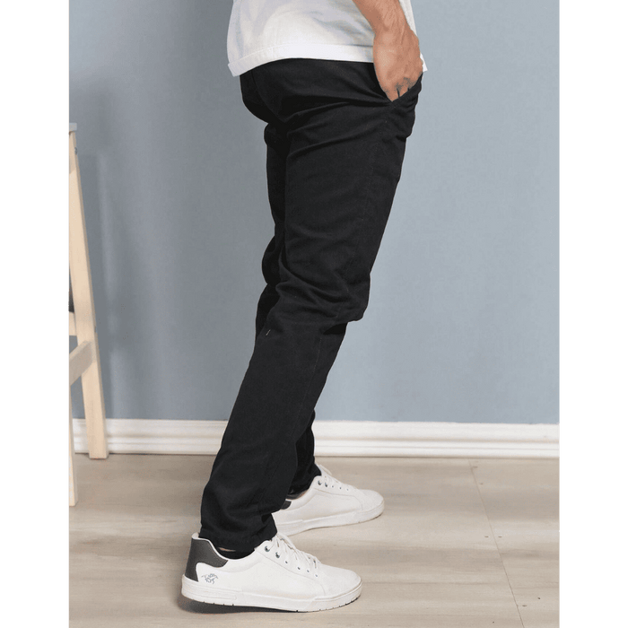 Calça Reta Masculina em Sarja - Kit 4 Unidades