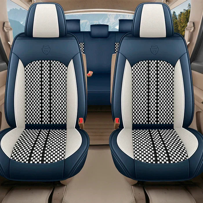 Capa Universal Hermen Completa para Carro em Couro Legítimo com AirBag + BRINDES: Tapetes Automotivos