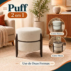 (COMPRE 1 LEVE 2) - Puff 2 em 1: Use de Dois Jeitos