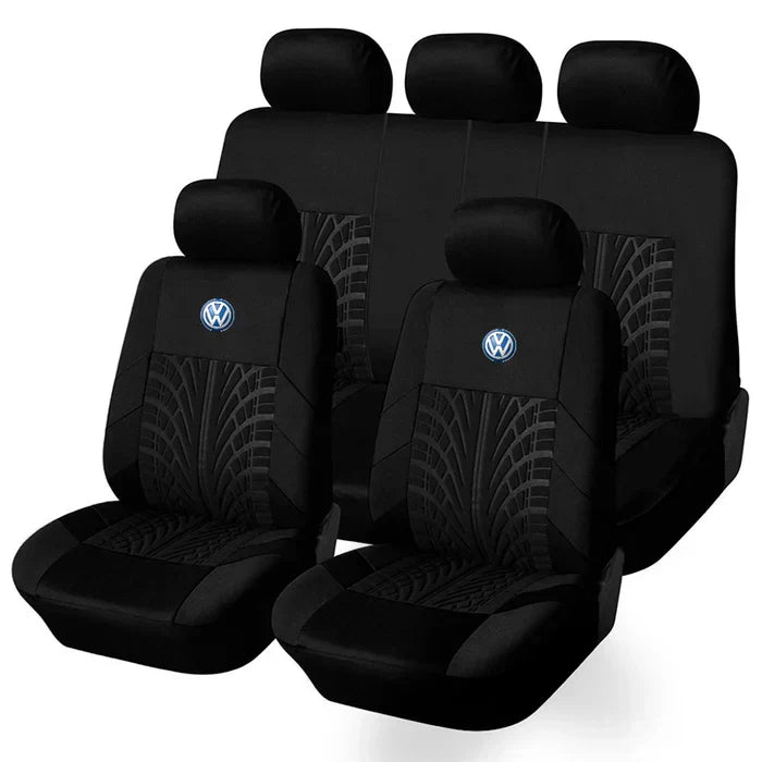 Kit Capa para Banco de Carro Universal JettaSport + 3 BRINDES: Capa Volante, Relógio e Adesivo